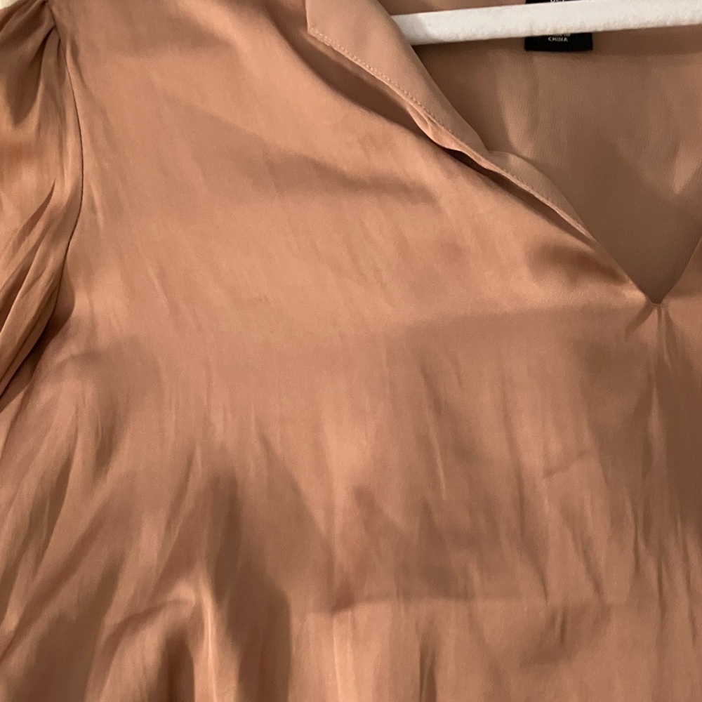 Sincerely Jules Copper V-Neck Blouse - Picture 9 of 9